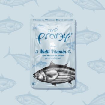 70克Pramy 白肉吞拿魚多種維生素幼貓慕絲