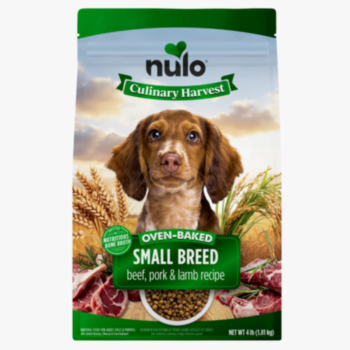 4磅Nulo Culinary Harvest 溫和烘焙牛豬羊小型成犬糧 ,美國製造 
