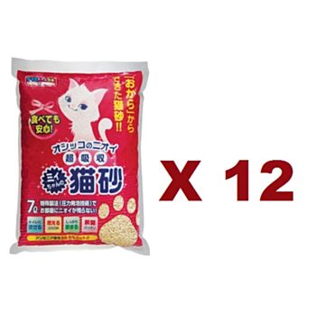 7公升 Mityan 三上單孔玉米豆腐砂x12包特價 (紅色袋) (平均每包 $65) 日本製造(此貨暫缺)