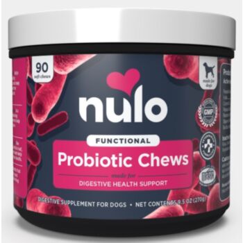 90粒 Nulo Probiotic Soft Chews Digestive Health Support 益生菌消化系統保健咀嚼肉粒狗小食, 美國製造  