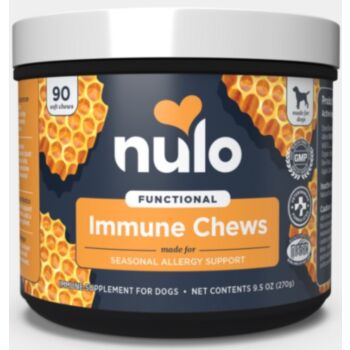 90粒 Nulo Immune Soft Chews Seasonal Allergy Support 抗季節性敏感強化免疫力咀嚼肉粒狗小食, 美國製造  