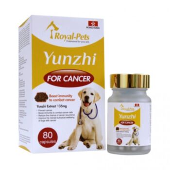 80粒膠囊 Royal-Pets Yunzhi For Cancer 純正雲芝, 狗食用, 香港製造  - 需要訂貨